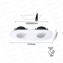 ALT-1206 210X110mm - 180° Derece Hareketli