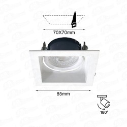 ALT-1203 85X85mm - 180° Derece Hareketli