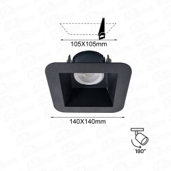 ALT-1208 140X140mm - 180° Derece Hareketli