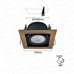 ALT-1209 100X100mm - 180° Derece Hareketli