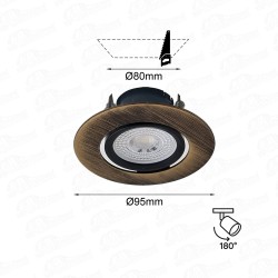 ALT-1212 Ø95mm - 180° Derece Hareketli